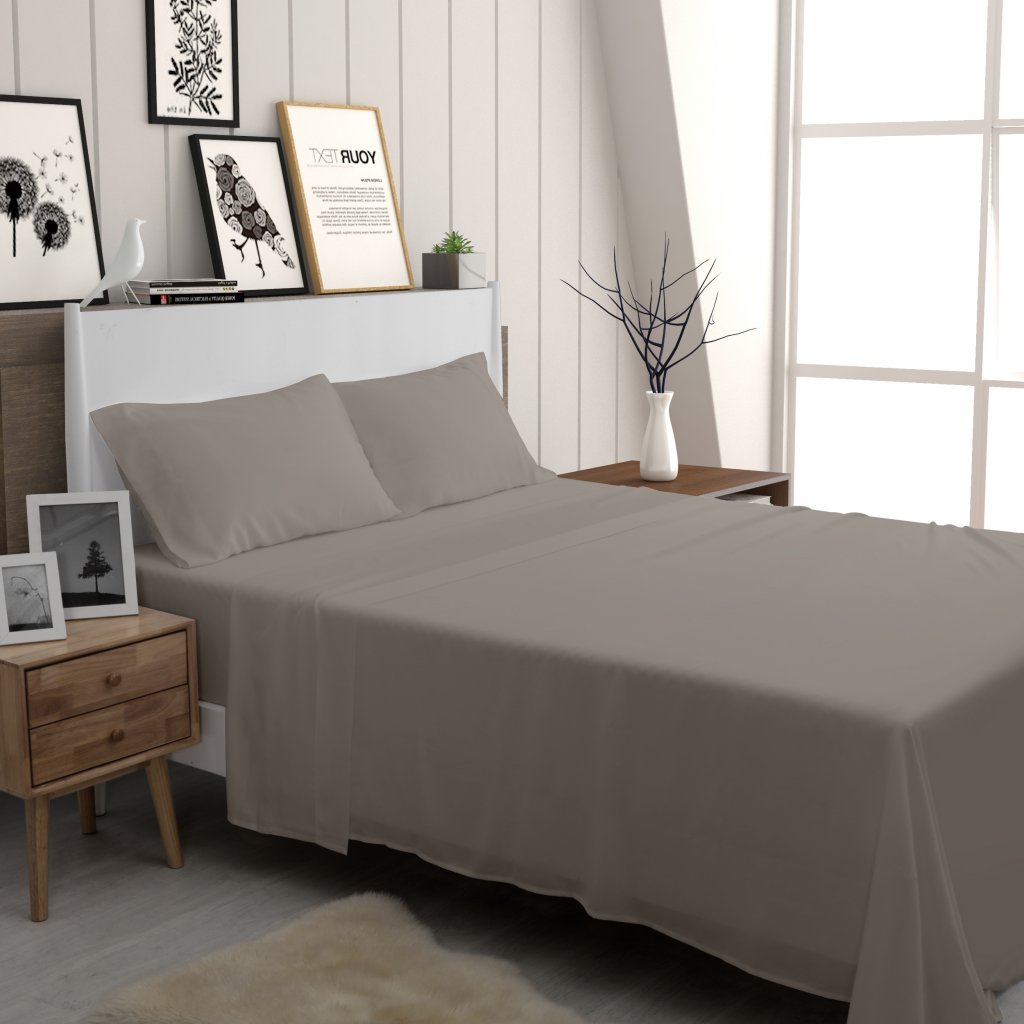 SALE - Bambi SPLIT Sheet SUPER KING Silver Tencel Set (1 Sets Only)