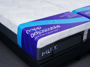 iActive Lumbar Rich Adjustable SPLIT King Bed Mattress Included | by MLILY