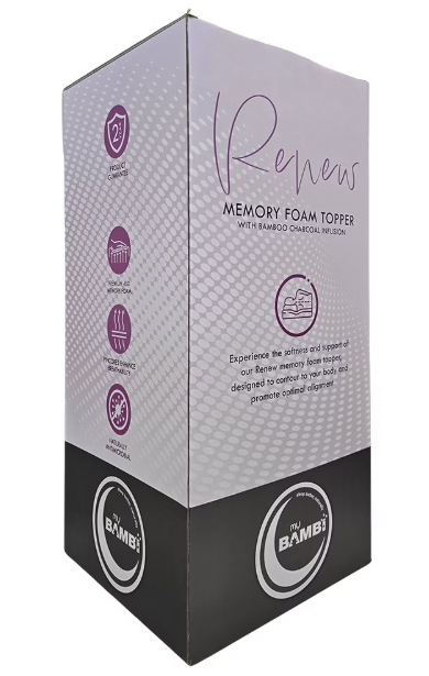 Bambi Renew Memory Foam - Bamboo Charcoal Infused Topper