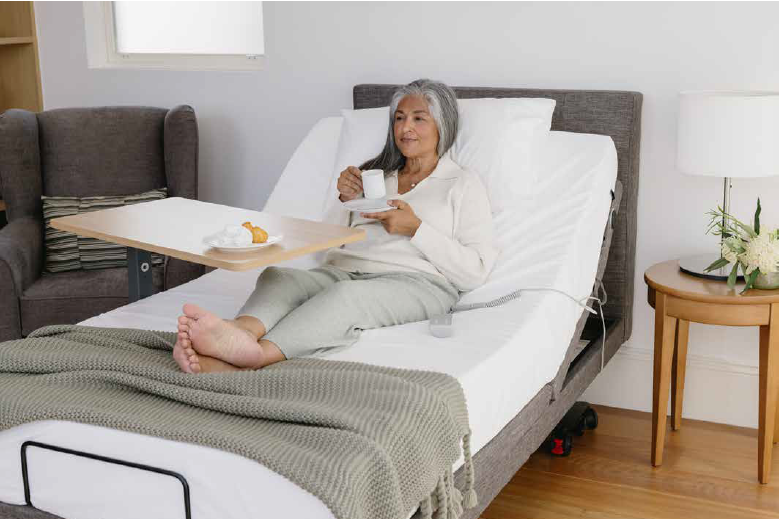 Aspire ComfiMotion Activ Care - Ultra Low Adjustable Bed | by Aidacare | NDIS REG Provider