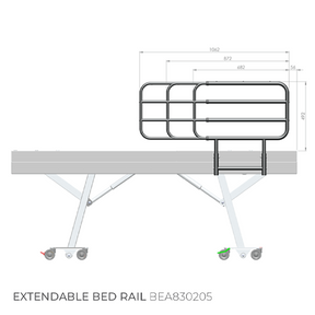 Extendable bed rail for Activ Care Bed 