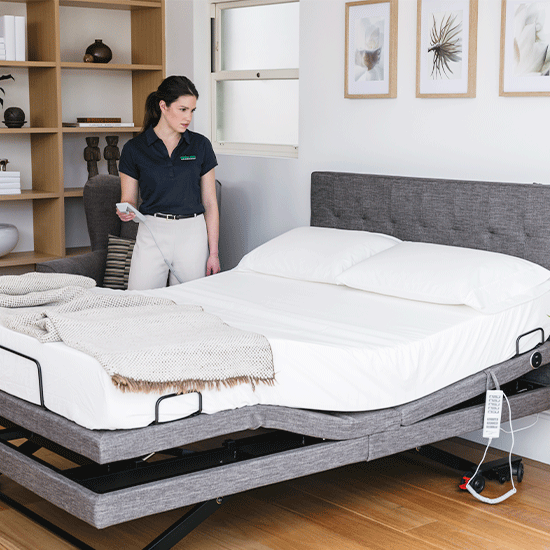 Aspire ComfiMotion Activ Care - Ultra Low Adjustable Bed | by Aidacare | NDIS REG Provider